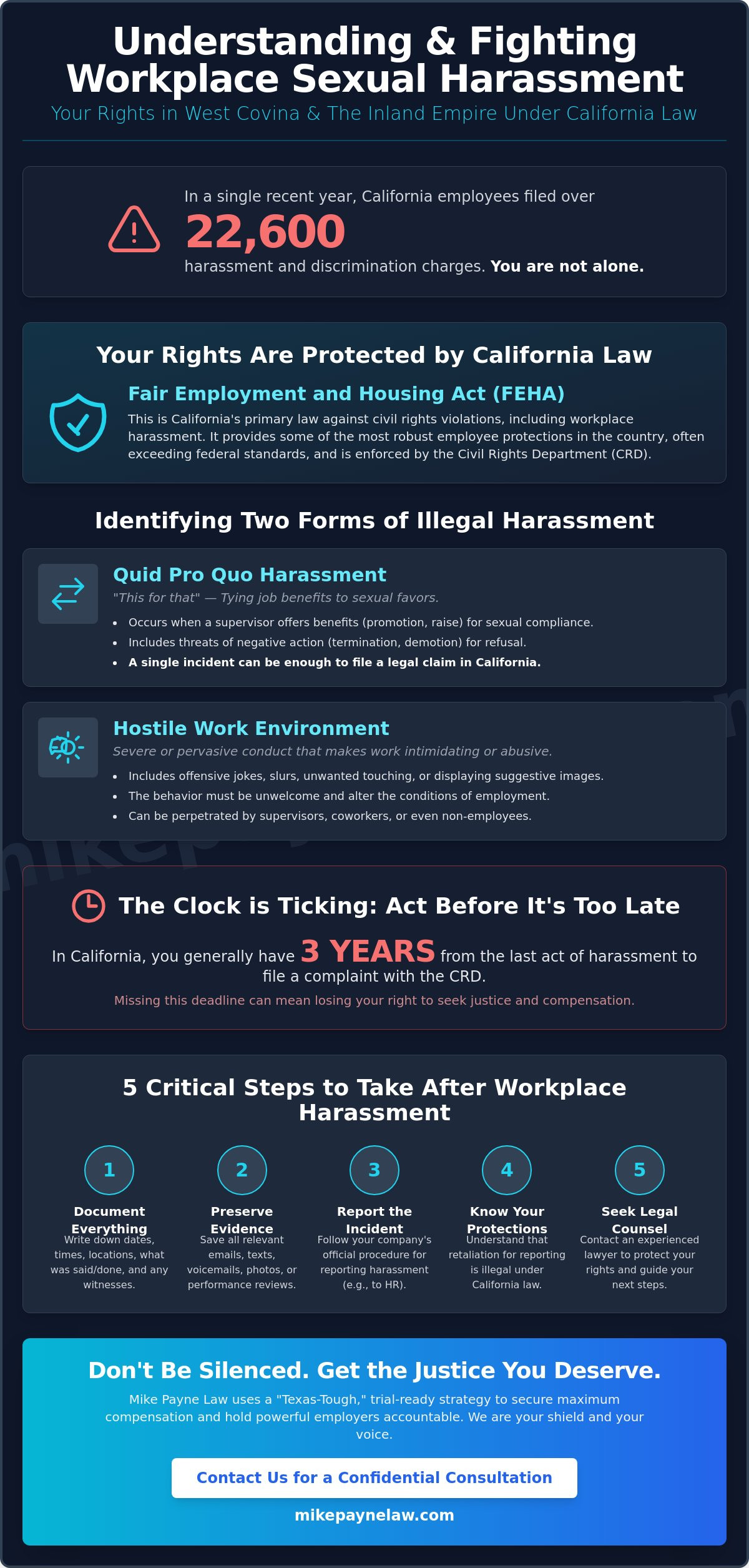 Abogado de Acoso Sexual in West Covina: Your Inland Empire Workplace Protector