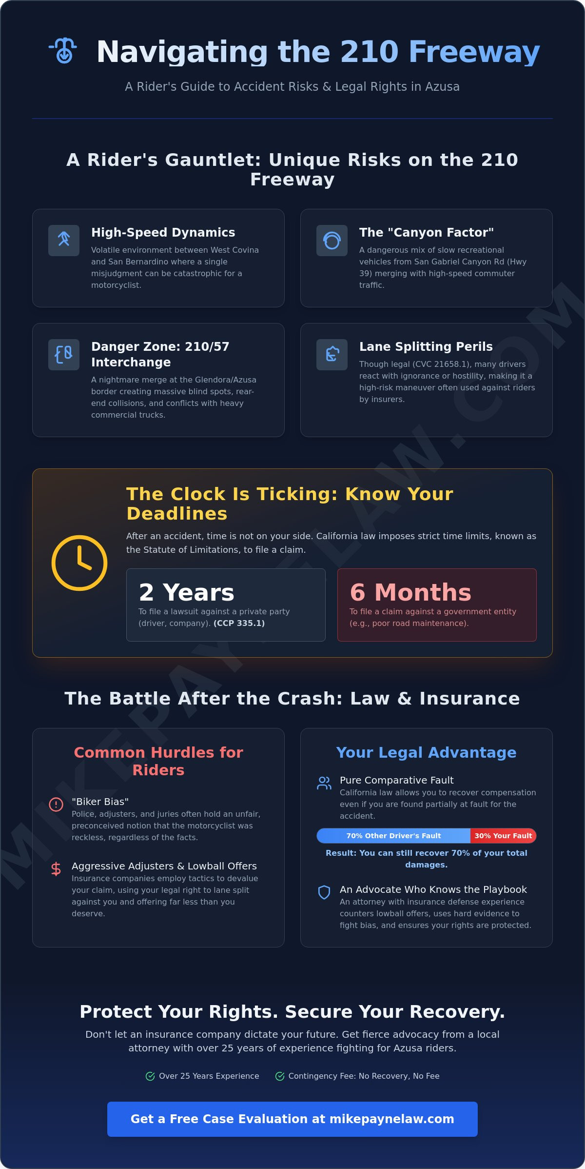 210 Freeway Motorcycle Accident Attorney Azusa: Fight for Maximum Recovery
