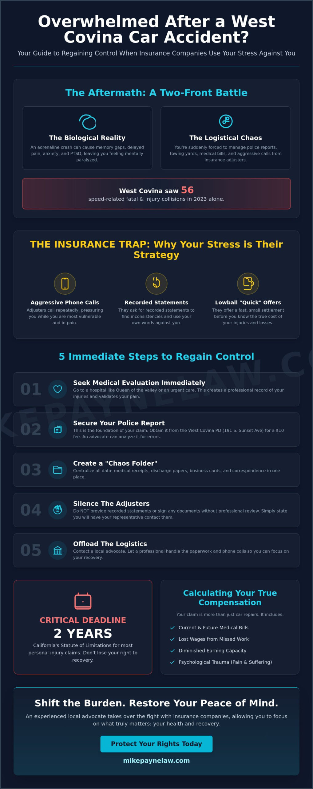 Feeling Overwhelmed After a Car Accident in West Covina? Here Is Your Path Forward