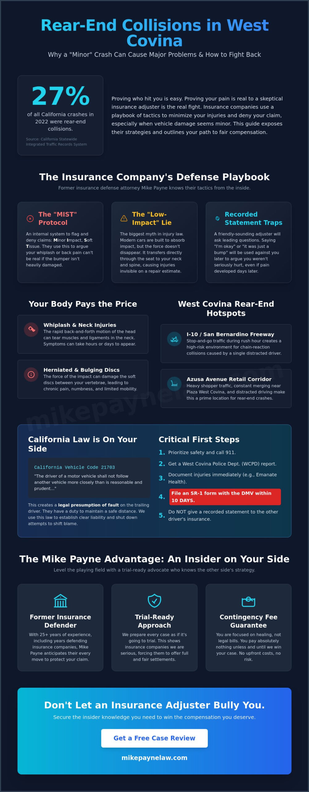 Rear-End Collision Lawyer West Covina: Fight for the Settlement You Deserve